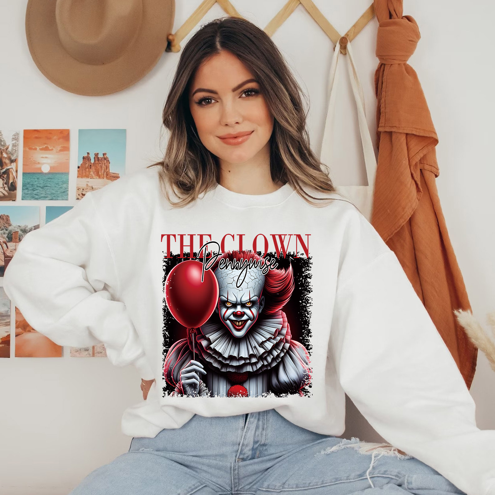 [Copy]Retro Horror Icons Hoodie - Thug Life Halloween Vibes