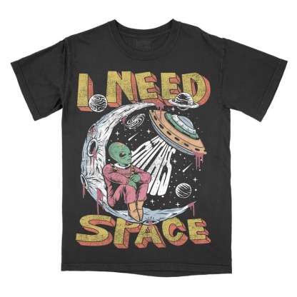 “Retro Alien I Need Space” Sci - Fi Humor Tee