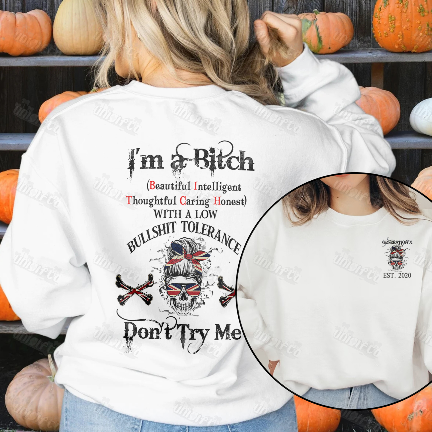 “Generation X” Edgy Attitude Black Hoodie