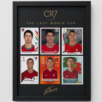 Football Legend CR7 Tribute Framed Wall Art