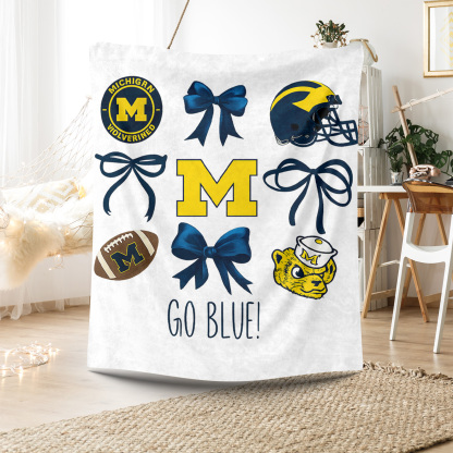 “NCAA Multi - Team Custom” College Football Pride Blankets
