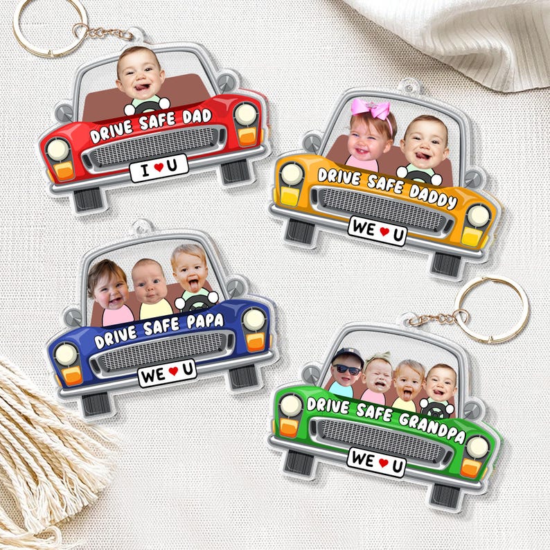Personalized Kids Photo Visor Clip Car Ornament