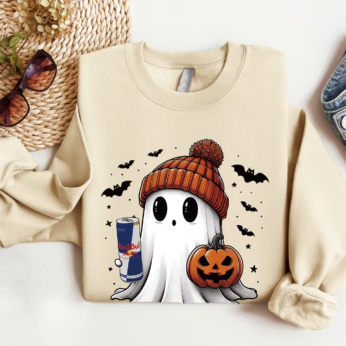 Ghost Drinking Halloween Shirt