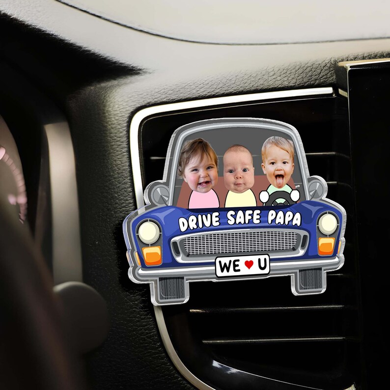 Personalized Kids Photo Visor Clip Car Ornament