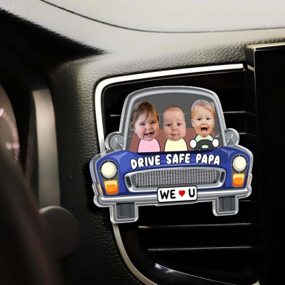 Personalized Kids Photo Visor Clip Car Ornament
