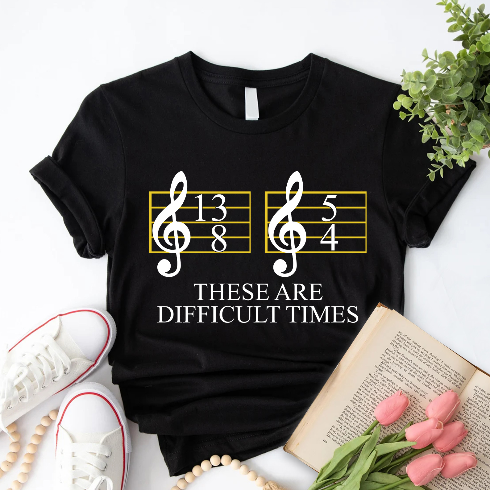 Music Difficult Times Teacher T-Shirt