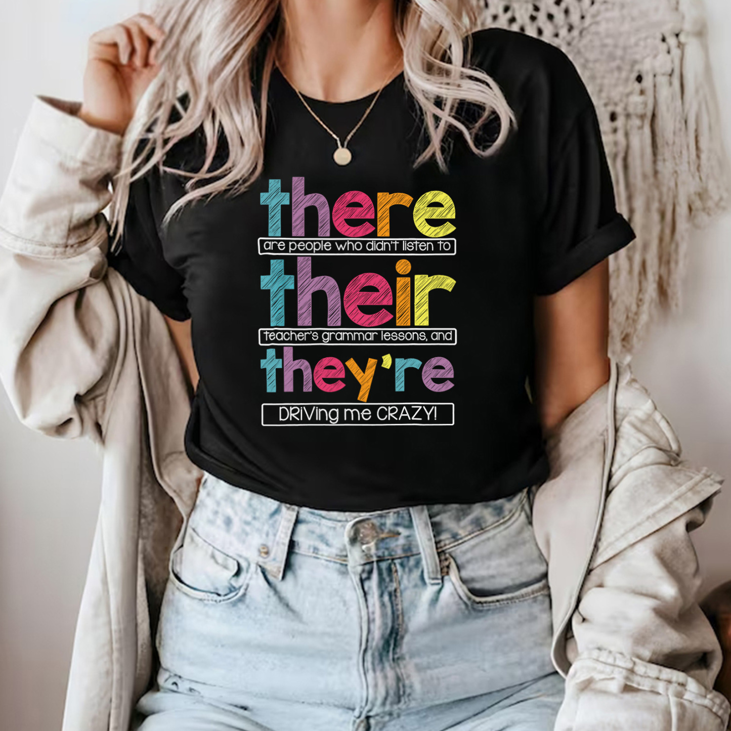 There Their They're Teacher T-Shirt