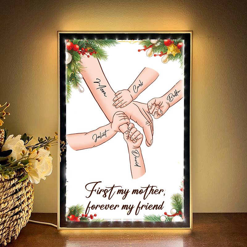 [Copy]Mom/Dad Everything We Are Is Because Of You - Personalized Mirror Light Box