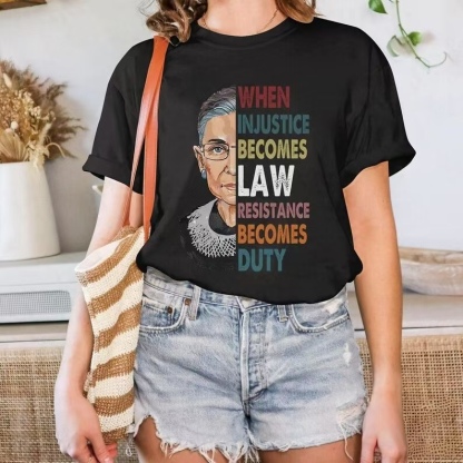 RBG Inspired: Resistance is Our Duty Tee