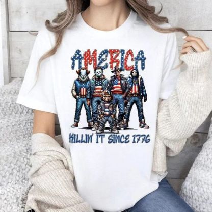 Gangster Killer America Shirt, America Killin It Since 1776 Shirt