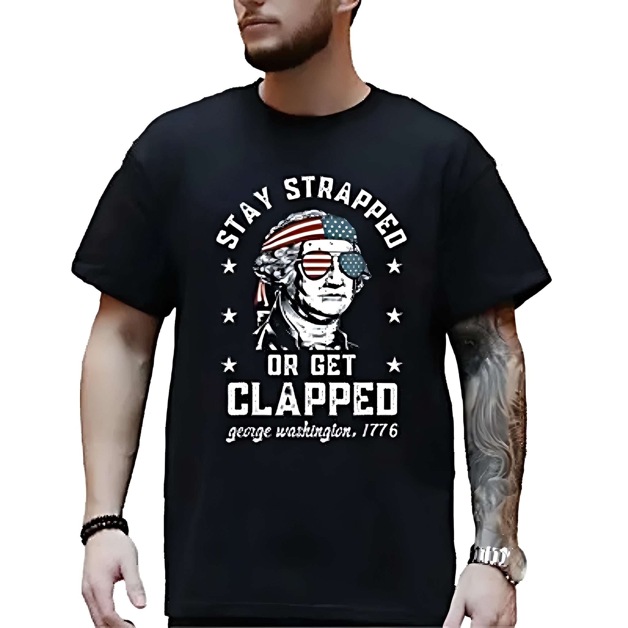 “Patriotic Streetwear” George Washington 1776 Meme Tee | USA Pride Shirt