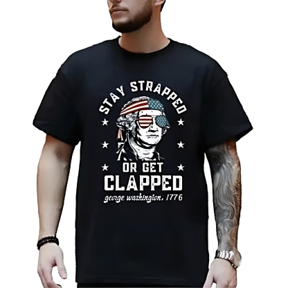 “Patriotic Streetwear” George Washington 1776 Meme Tee | USA Pride Shirt