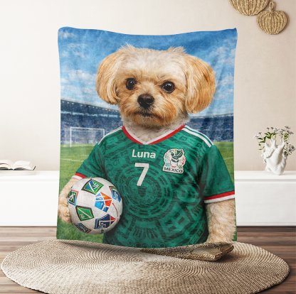 Custom Soccer Pet Blanket-Turn Your Pet Into a World Cup Champion
