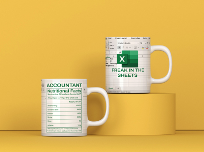 Freak In The Sheets - Excel Spreadsheet Mugs