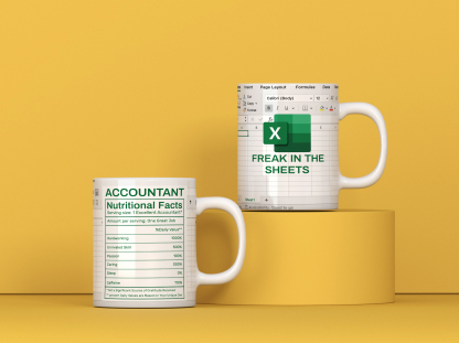 Freak In The Sheets - Excel Spreadsheet Mugs