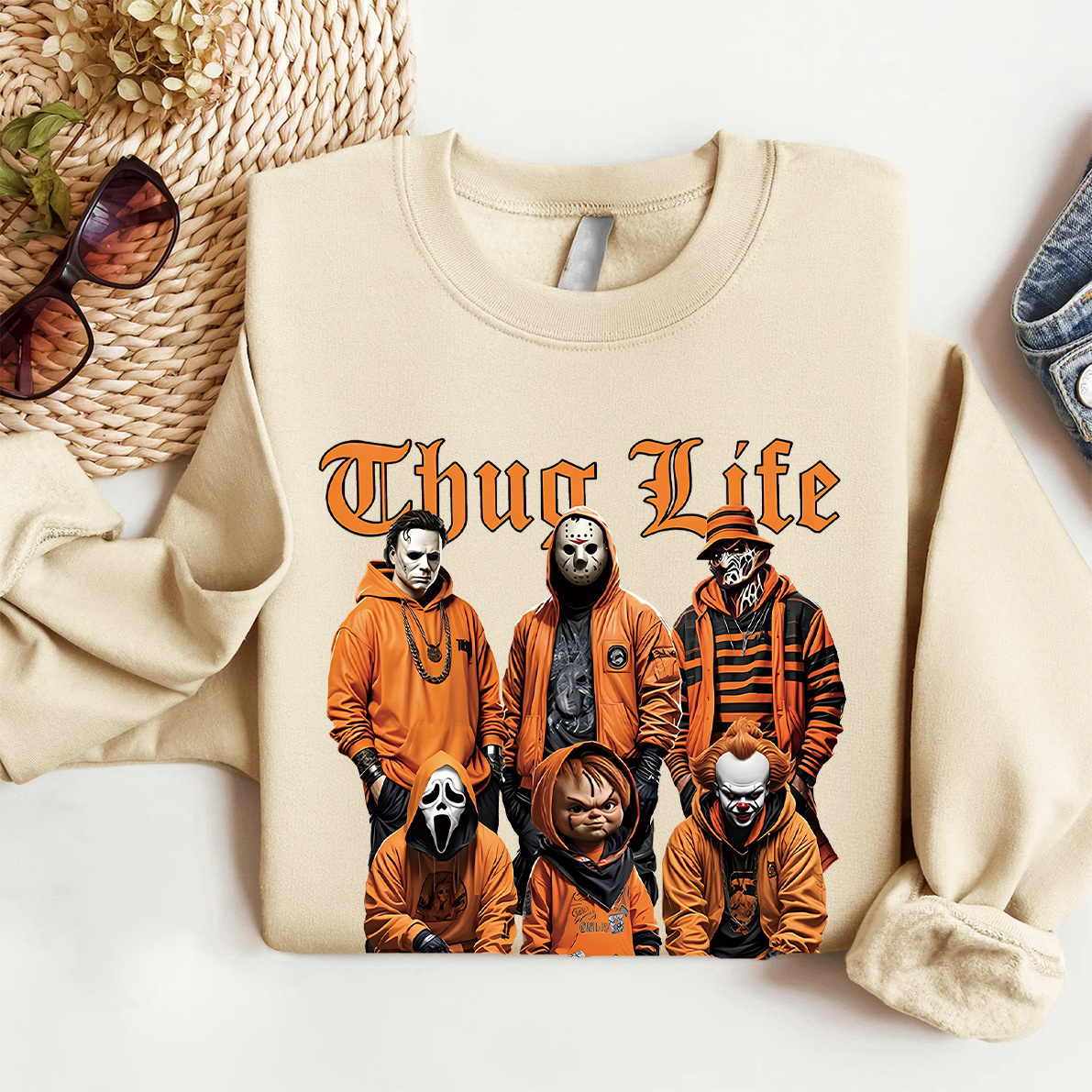 Halloween Thug Life Horror Movie Shirt