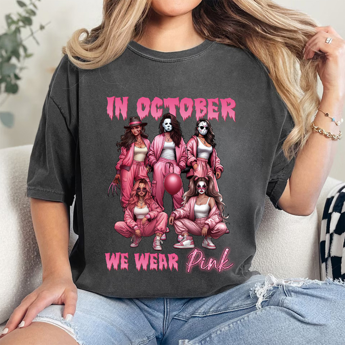 Pink Halloween Vintage Shirt