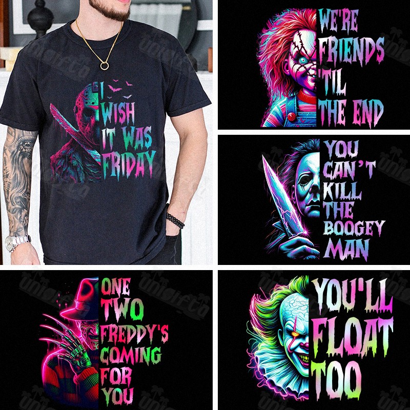 “Horror Classics Icons” Spooky Trendy Tees