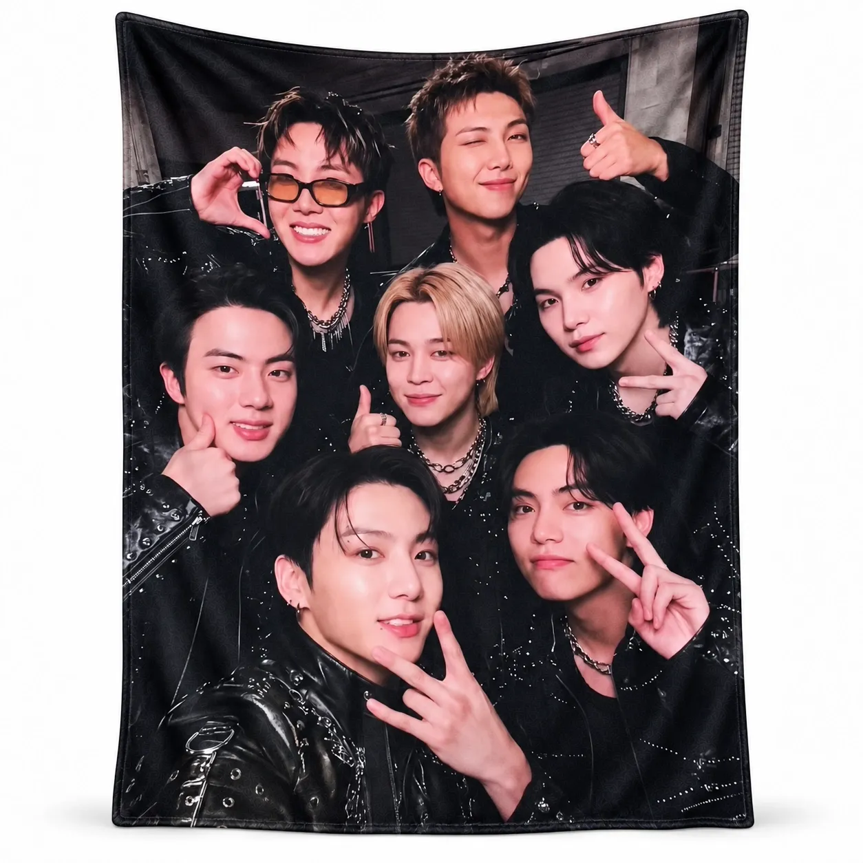 BTS Group Fleece Throw Blanket for ARMY Fans