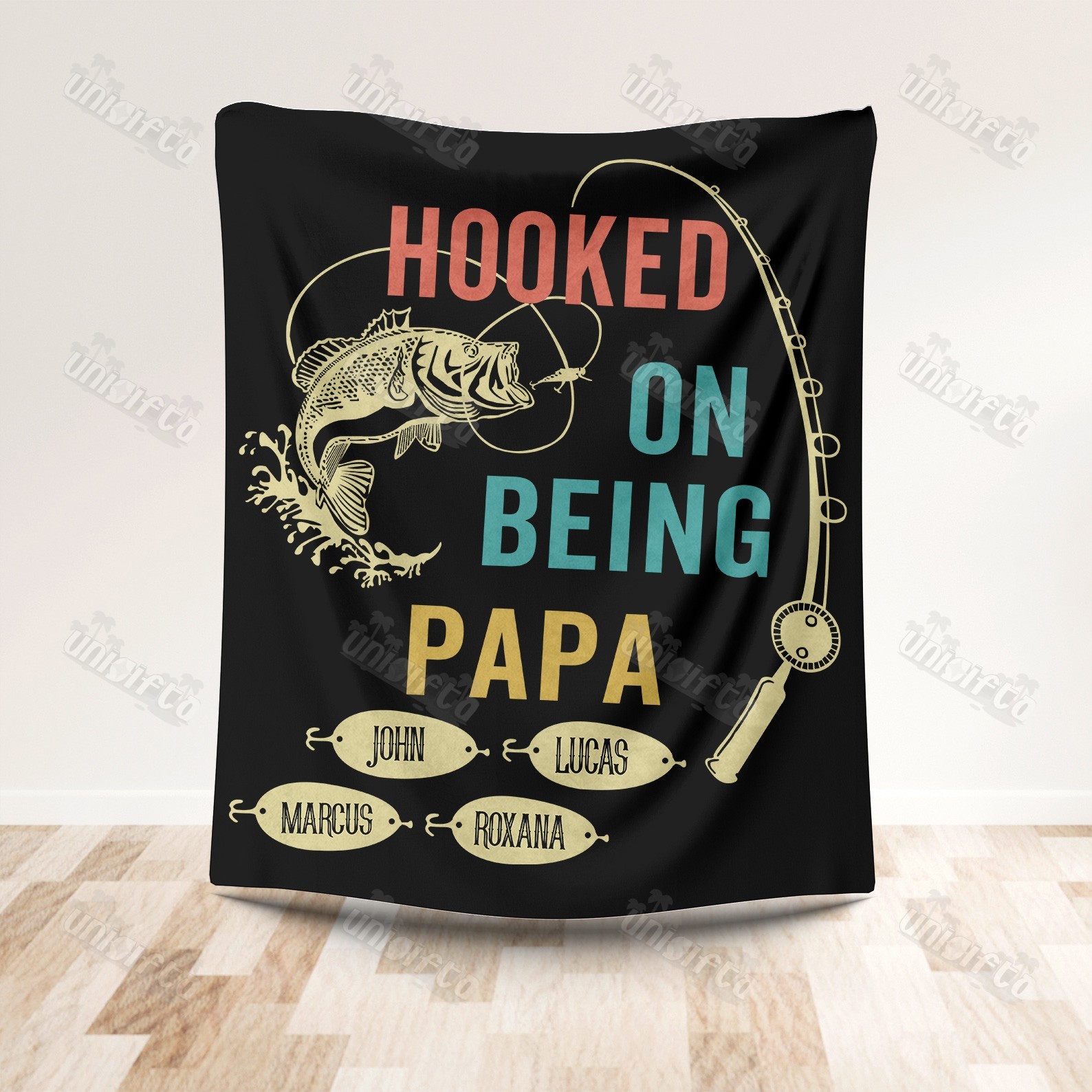 HOOKED ON BEING Customized Blanket