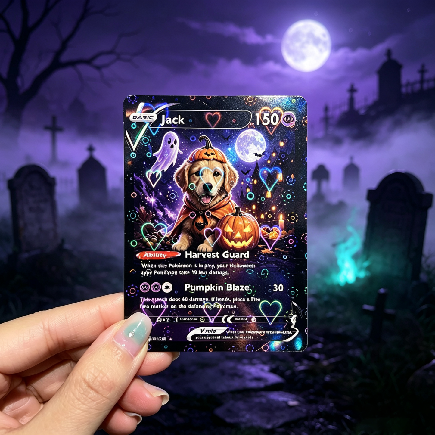 Halloween Magical Pets Custom Collectible Trading Cards 🎃