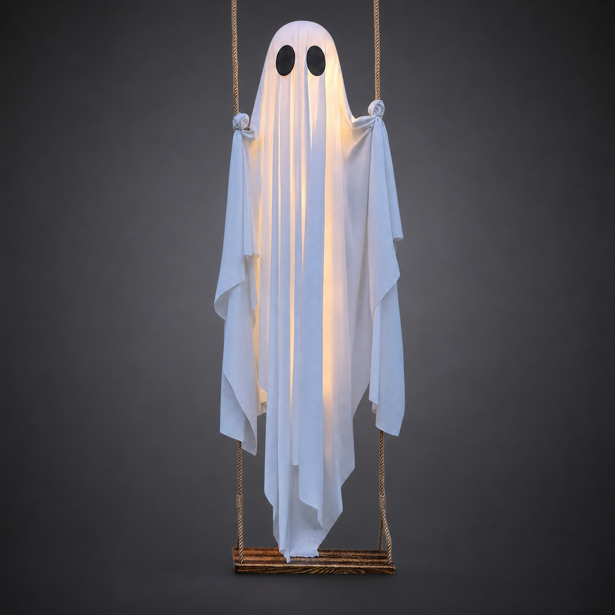 LED Hanging Ghost Swing Decoration | Animated Halloween Outdoor Décor with Remote & Timer