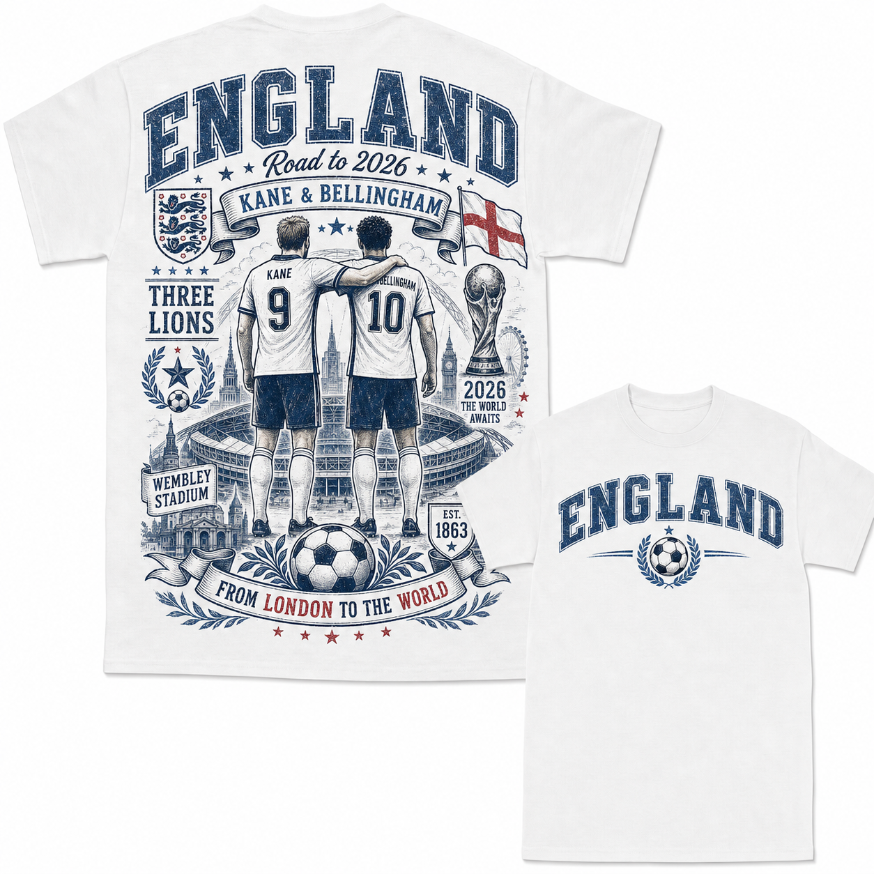 National Soccer Heritage Graphic T-Shirt 100% Cotton