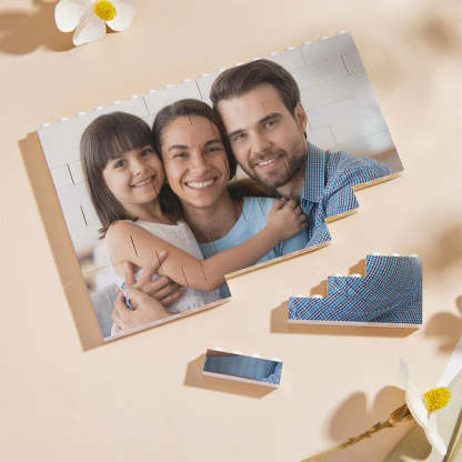 Custom Building Brick Valentine's Day Gifts Photo Block Personalised I Love You Brick Puzzles Gifts for Lovers