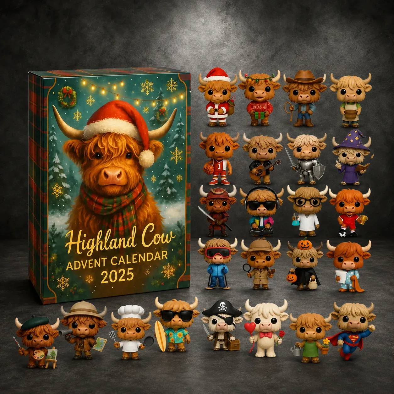 Highland Cow Advent Calendar 2025