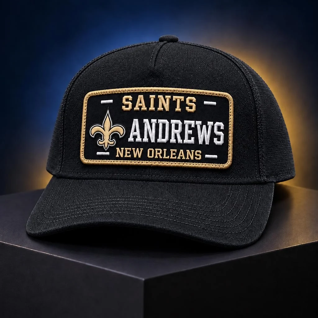 Personalized New Orleans Saints Embroidered Football Cap