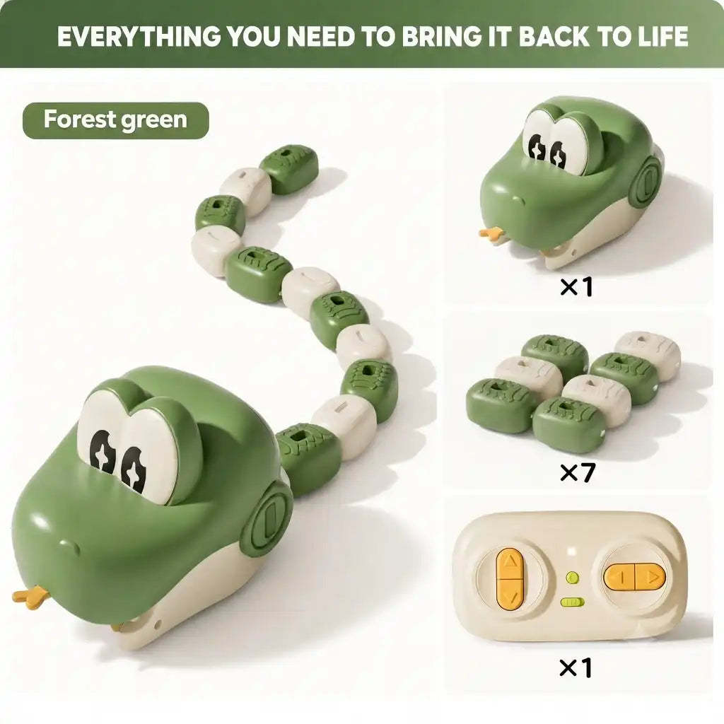 Remote Control Snake Toy for Kids | Magnetic Snake Game with Modular Blocks | STEM Learning Toy for Boys & Girls