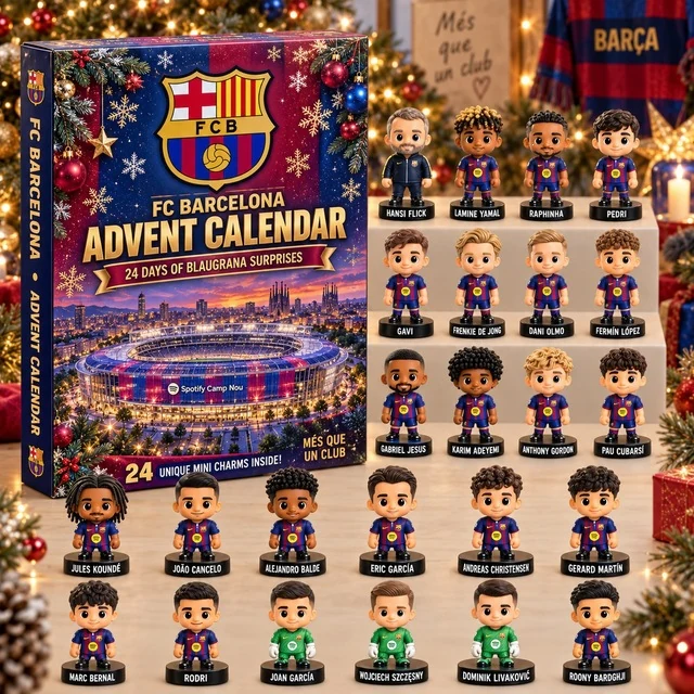 2026 Soccer Teams Advent Calendar - FC Barcelona Edition Blind Box