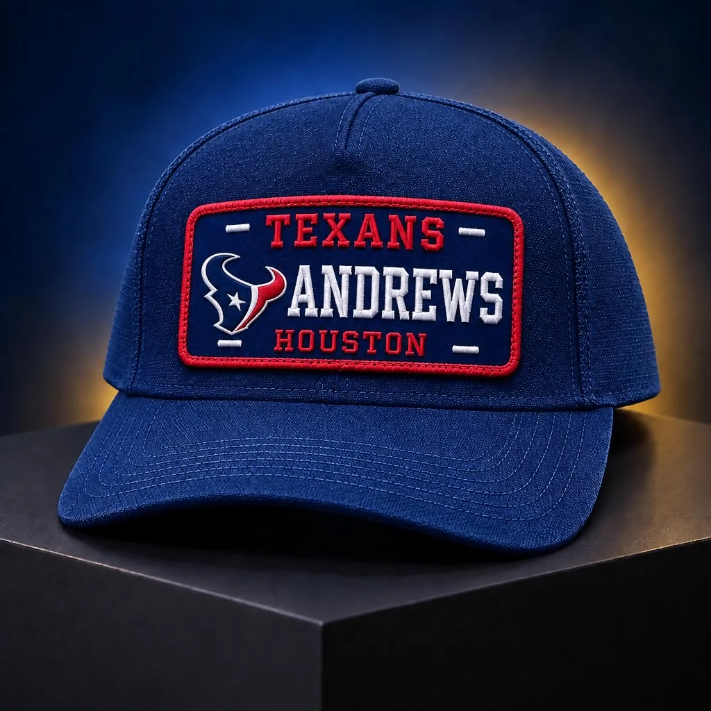 Personalized Houston Texans Embroidered Football Cap