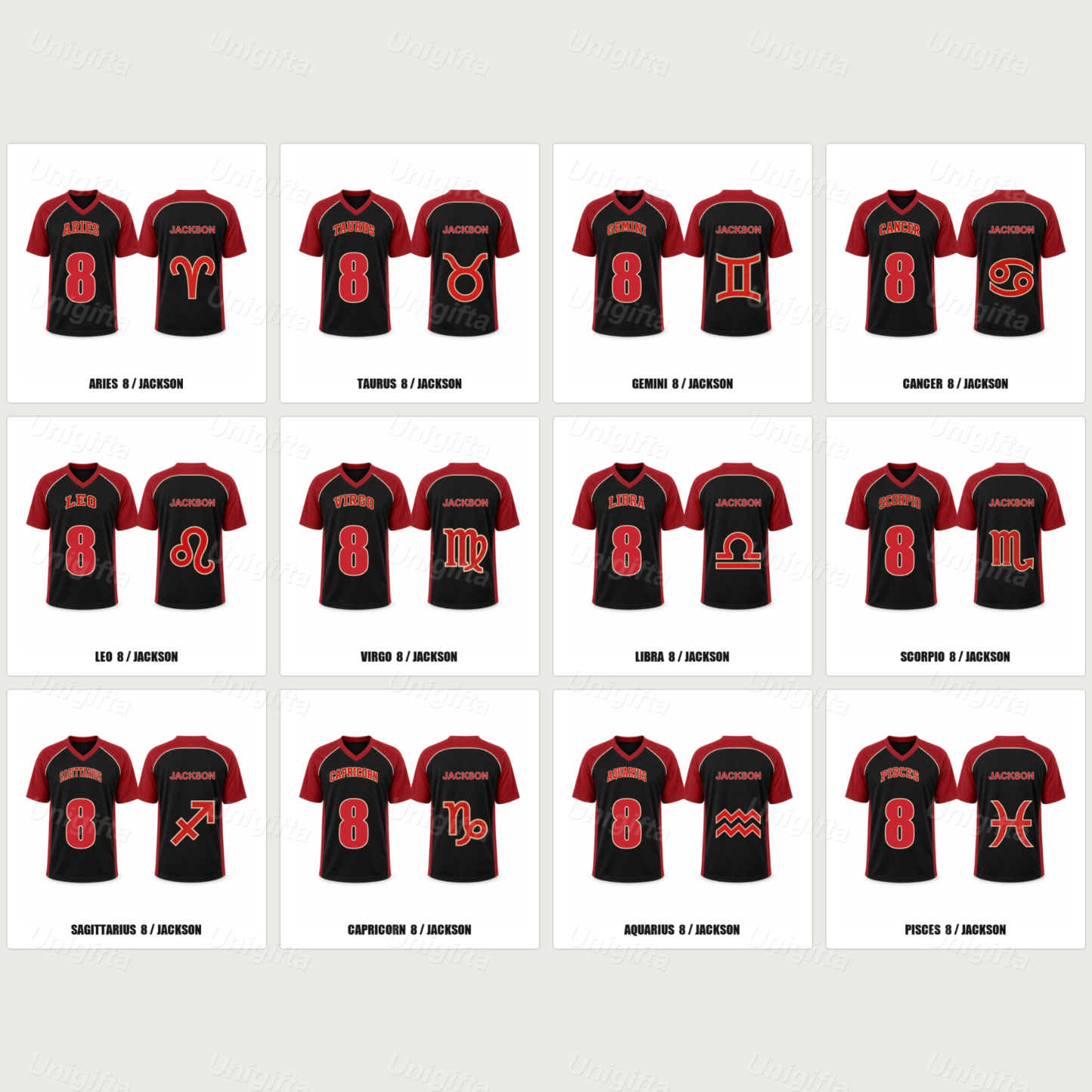 Custom Vintage #8 American Football Jersey – Bold Orange & Navy Statement Tee