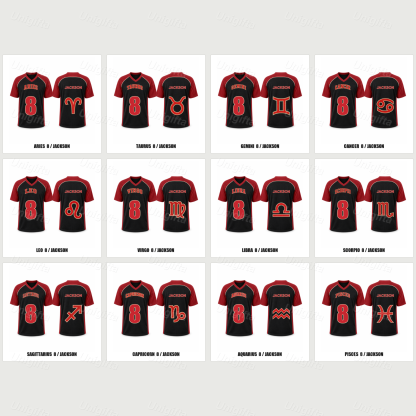 Custom Vintage #8 American Football Jersey – Bold Orange & Navy Statement Tee
