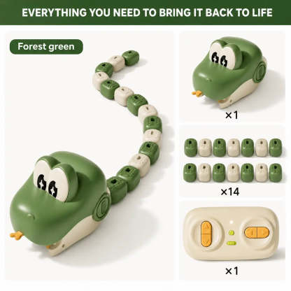 Remote Control Snake Toy for Kids | Magnetic Snake Game with Modular Blocks | STEM Learning Toy for Boys & Girls
