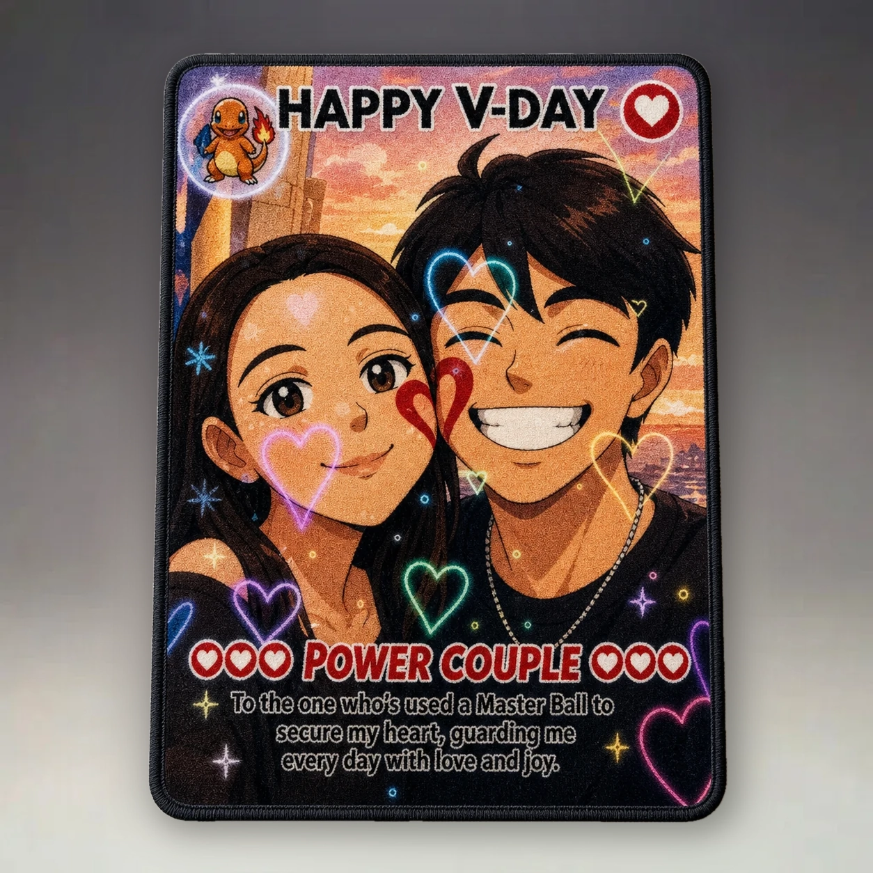 Personalized Photo Anime VMAX Rug personalized rug in a bright room