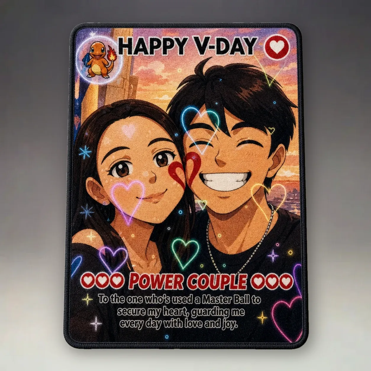 Personalized Photo Anime VMAX Rug personalized rug in a bright room