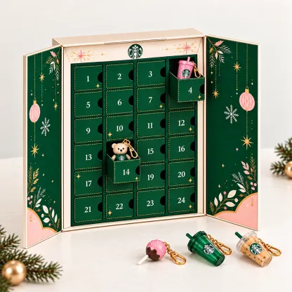 Cozy Coffee Cup Advent Calendar - 24 Daily Surprises
