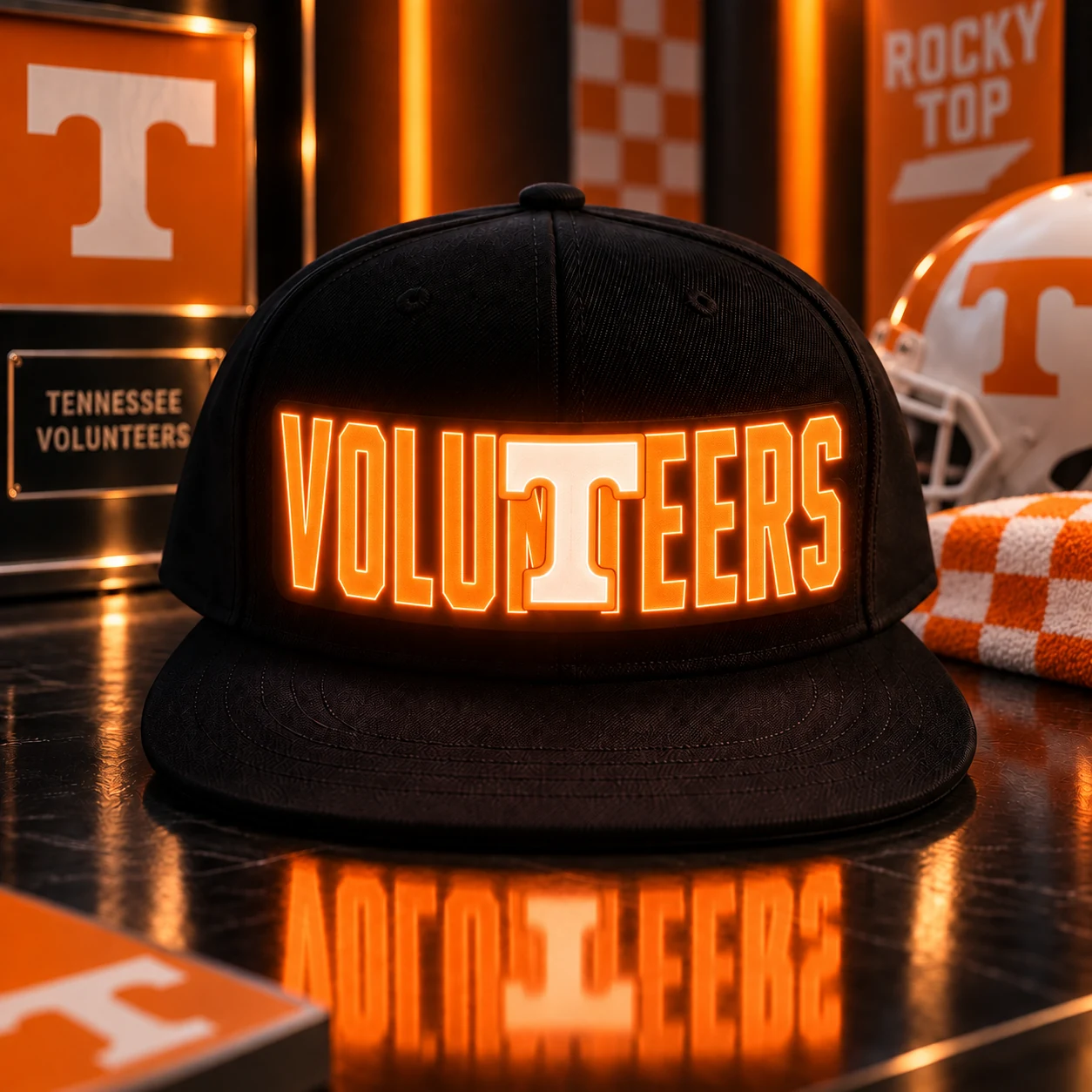 Tennessee Volunteers LED Light-Up College Football Fan Snapback Cap