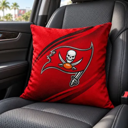Tampa Bay Buccaneers Football Throw Pillow - car seat styling
