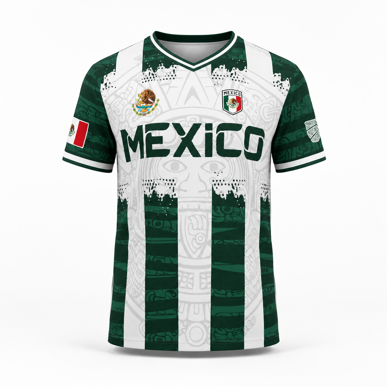2026 Mexico Aztec Calendar Soccer Jersey | Piedra del Sol World Cup Fan Football Shirt
