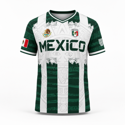 2026 Mexico Aztec Calendar Soccer Jersey | Piedra del Sol World Cup Fan Football Shirt