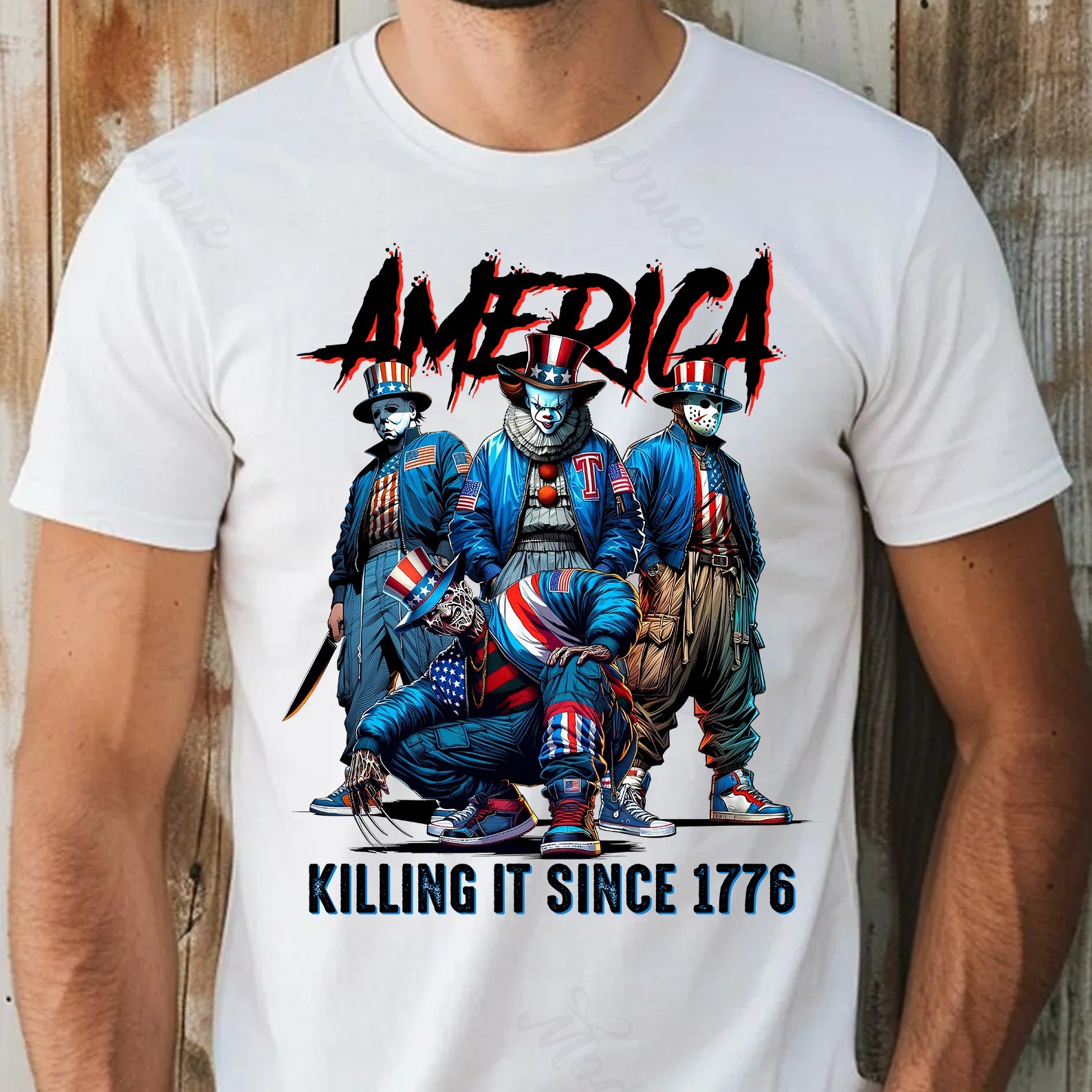 Horror 4th of July America Tshirt