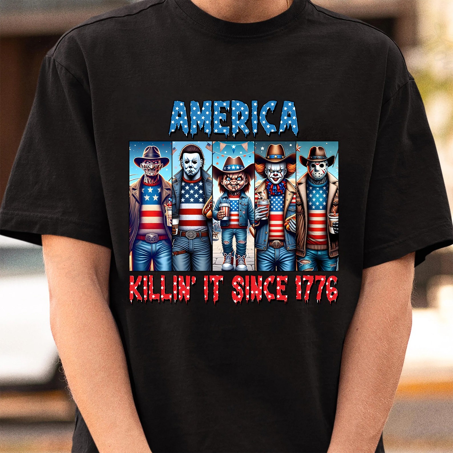 Funny 4th of July Horror Shirt