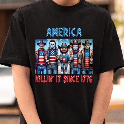 Funny 4th of July Horror Shirt