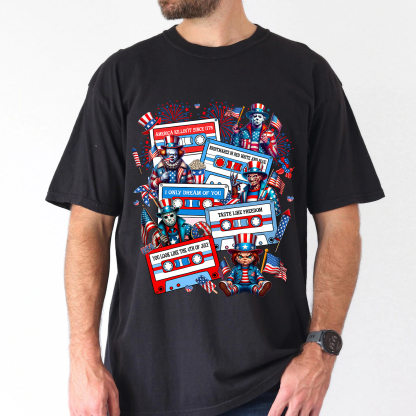 Horror Movie Killers Independence Day Shirt