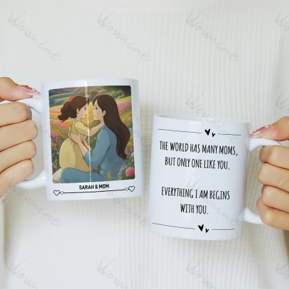 Custom Photo Ghibli Style Mug