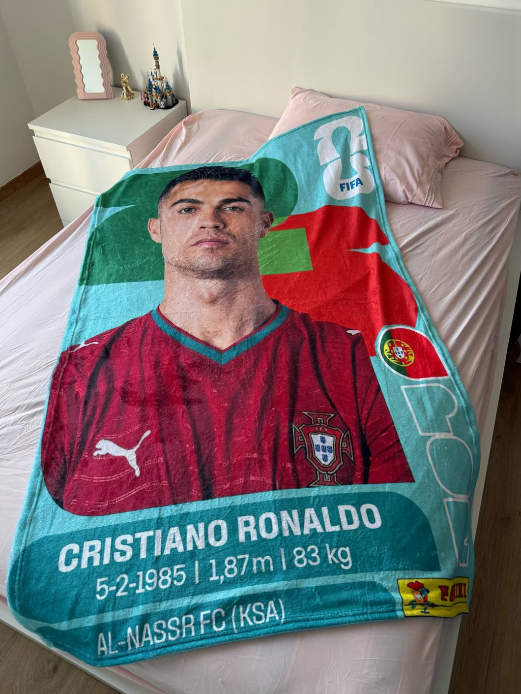 Cristiano Ronaldo Portugal Tribute Blanket – Football Fan Throw
