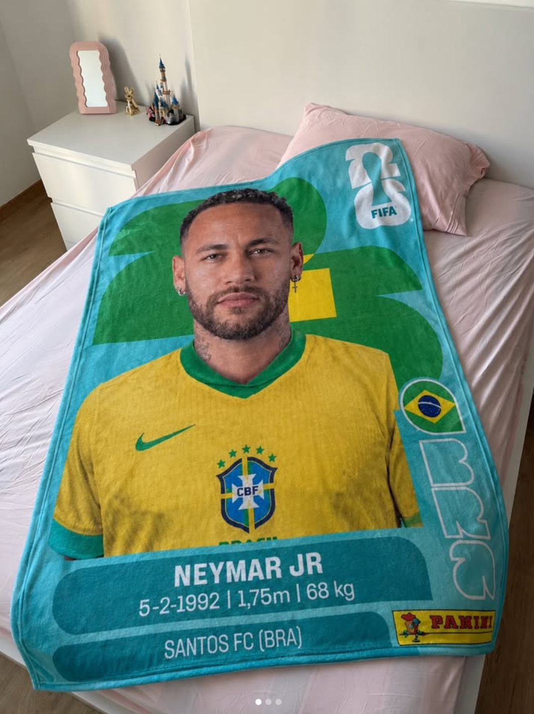 Neymar Jr Brazil Tribute Blanket – Football Fan Throw